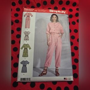 New Uncut Simplicity Misses Jumpsuit & Dress Pattern In Length VariationsSz 6-14